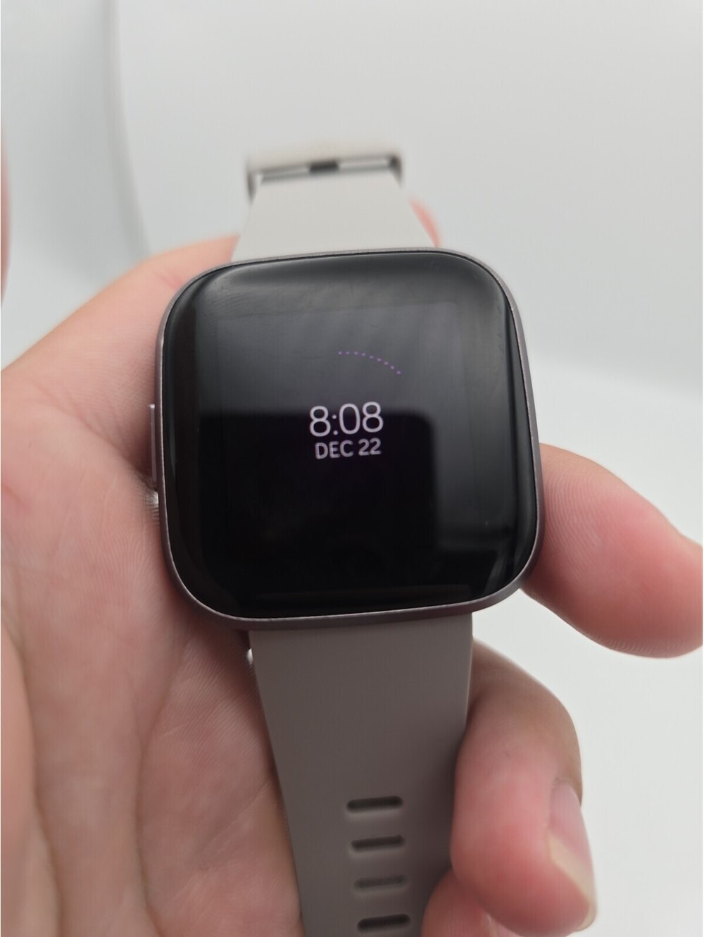 Fitbit Versa 2 FB507 Smartwatch Aluminum Case Heart Rate GPS No Charger